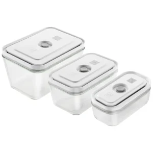 Sconto Fresh & save, set di contenitori - 3-pz., vetro borosilicato, bianco