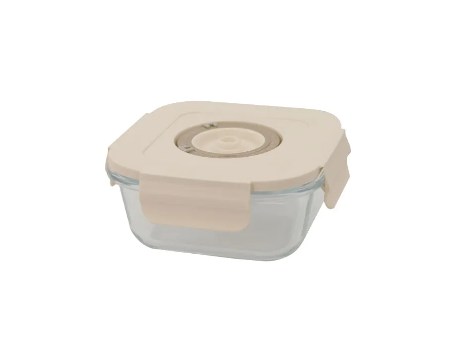 Perla, contenitore sottovuoto quadrato in vetro - 0,5 lt Offerta Limitata
