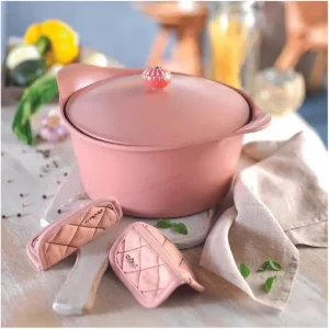 Ultimissimo Modello Coppia di presine per cocotte - rosa cipria
