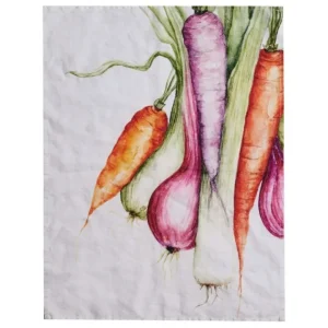 Canovaccio lino 50x68 cm, bianco verdure Ultima Occasione