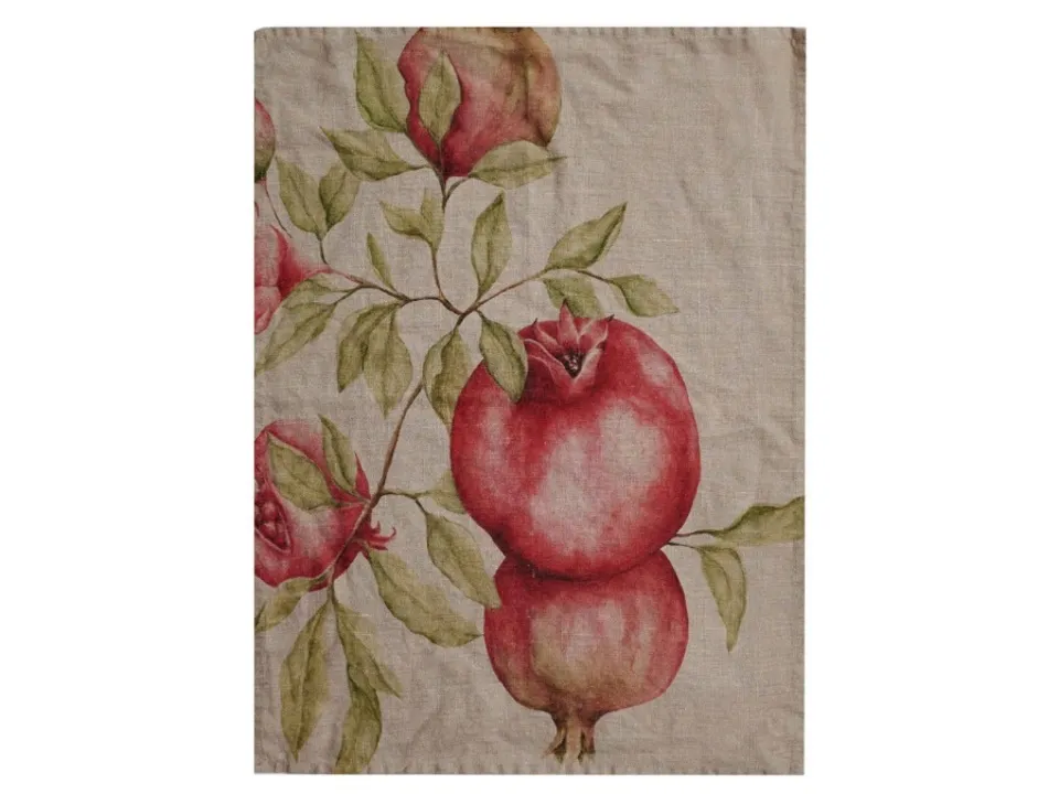 Canovaccio lino 50x68 cm, naturale melograni Offerta Lampo