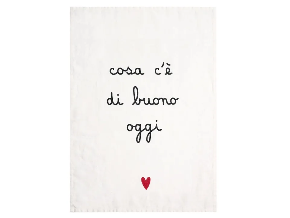 Canovaccio cosa c‘è di buono oggi 50x70 cm Offerta Lampo