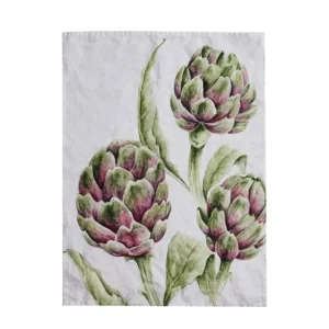 Canovaccio lino 50x68 cm, bianco carciofi Professionale