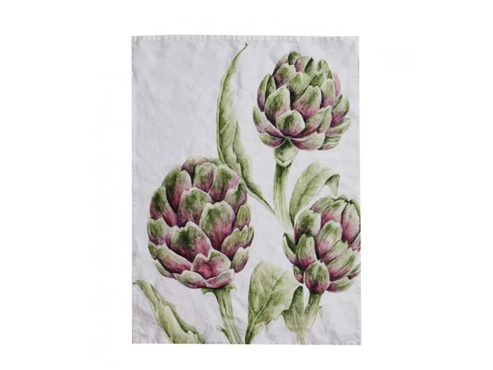 Canovaccio lino 50x68 cm, bianco carciofi Professionale