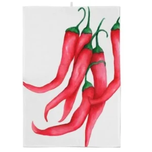 Popolare Canovaccio lino 50x68 cm, bianco peperoncini