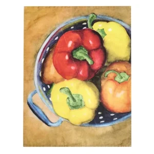 Canovaccio lino 50x68 cm, peperoni Prezzo Scontato