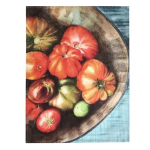 Canovaccio lino 50x68 cm, pomodori Sconto