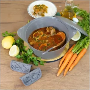 Coppia di presine per cocotte - moka Soddisfatti O Rimborsati