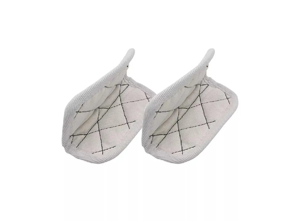 Offerta Speciale Coppia di presine per cocotte - bianco ghiaccio