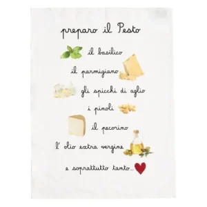 Canovaccio lino 50x68 cm, bianco pesto Popolare