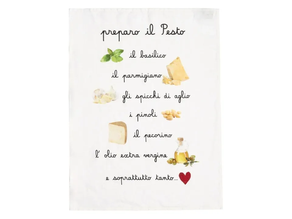 Canovaccio lino 50x68 cm, bianco pesto Popolare