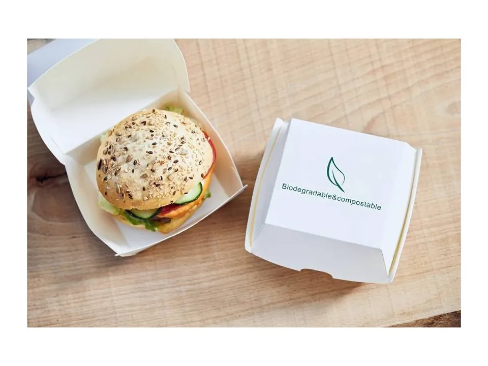 Hamburger box in pla, 25 pezzi Novità