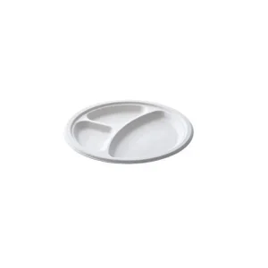 Professionale Piatto bio 3 scomparti ø26 cm - 50 pezzi