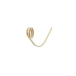 Professionale Spiedi in bamboo curvi naturale con ricciolo 12 cm - 100 pezzi