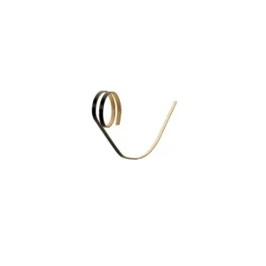 Compra Oggi Stesso Spiedi in bamboo curvi neri con ricciolo 12 cm - 100 pezzi