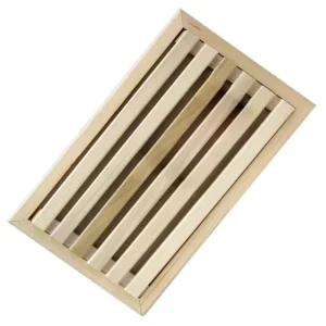 Meeting - Tagliere Tagliapane con Griglia in Legno 38x23 cm Offerta Limitata