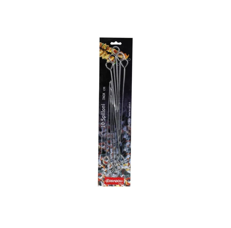 Ferraboli - Spiedini in Acciaio Inox per Barbecue da 35 cm Più Venduto