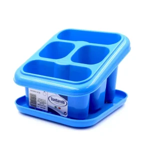 Scelto Dai Clienti Tontarelli - Scolaposate in Plastica da Lavello con Vassoio blu