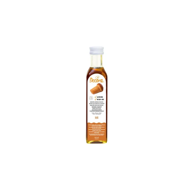 Decora - Bagna Analcolica per Dolci Babà 250 ml Nuova Collezione