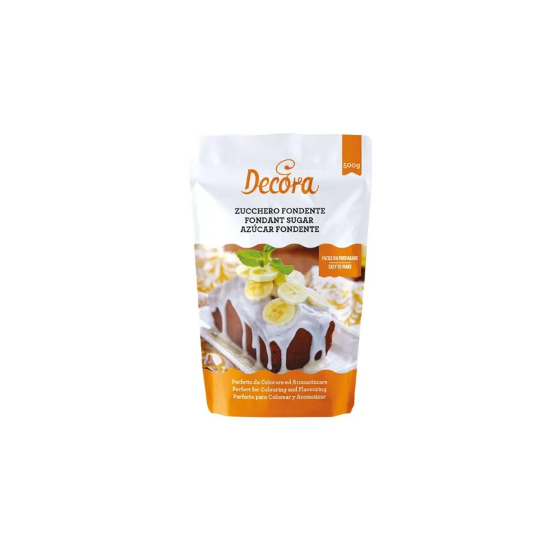 Decora - Zucchero Fondente in Polvere per Glasse 500 g Vendita Finale