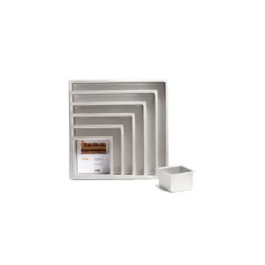 Popolare Decora - Teglia Quadrata Professionale in Alluminio Anodizzato 25x25x10h cm