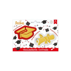 Prezzo Ridotto Decora - Set 2 Tagliapasta Laurea in Plastica