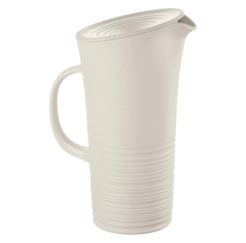 Solo Oggi Guzzini - Caraffa con Coperchio Tierra ‘Made for Nature‘ 1,8 litri Bianco Latte