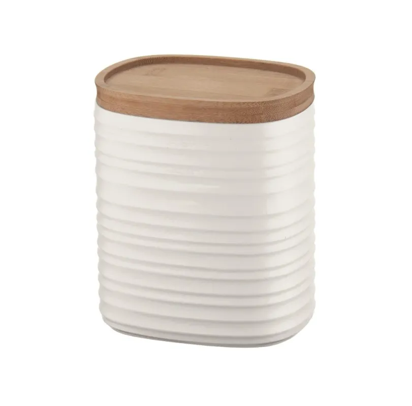 Guzzini - Barattolo Contenitore Tierra M ‘Made for Nature‘ Bianco Latte Esclusivo