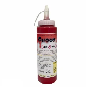 Cake&Cake - Topping Cioccolato per Torte Choco Drip Rosso 250 gr Professionale