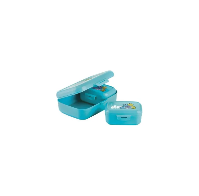 Promo Stagionale Tescoma - Contenitori Portamerenda per Bimbo 3 pezzi Blu Dino