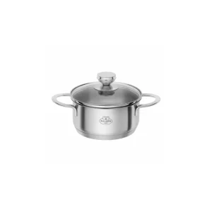 Miglior Prezzo Ballarini - Casseruola Ancona in acciaio inox 2 manici con coperchio 24 cm