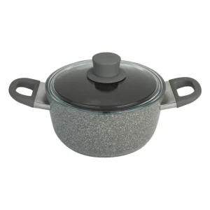 Prezzo Di Fabbrica Ballarini - Casseruola Murano in Alluminio Antiaderente 2 Manici con Coperchio 24 cm