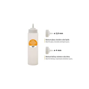 Decora - Bottiglia Dispenser in Plastica 500 ml con 2 Beccucci Soddisfatti O Rimborsati