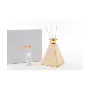 Must-Have Le Stelle- profumatore porcellana piramide oro con astuccio