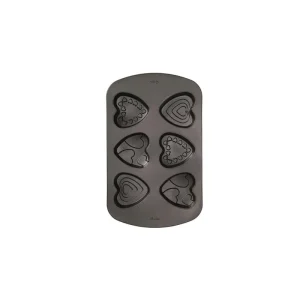 Wilton - Stampo antiaderente mini cuore decorati 6 cavità Di Tendenza