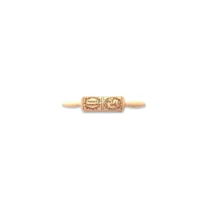 Must-Have Folkroll - Mattarello Piccolo in Legno Decoro Dolci Etichette