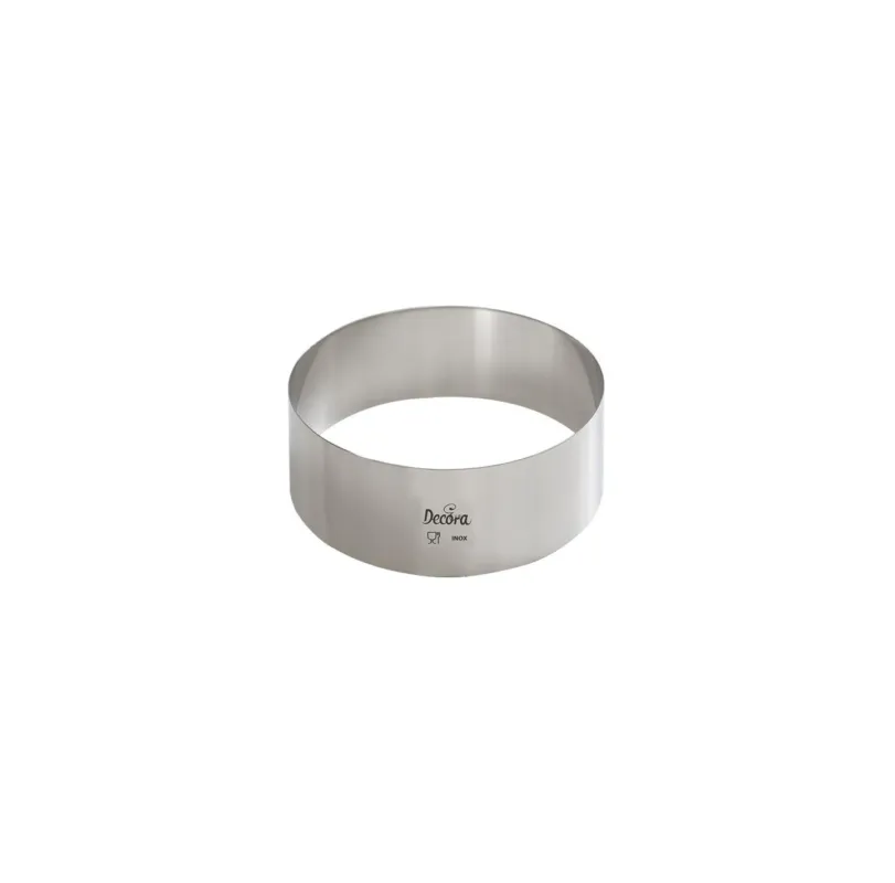 Nuova Collezione Decora - Sagoma per dolci acciaio inox cerchio diametro 9
