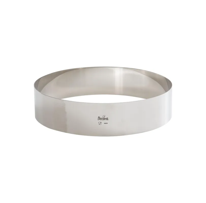 Decora - Sagoma per dolci acciaio inox cerchio diametro 24 Saldi