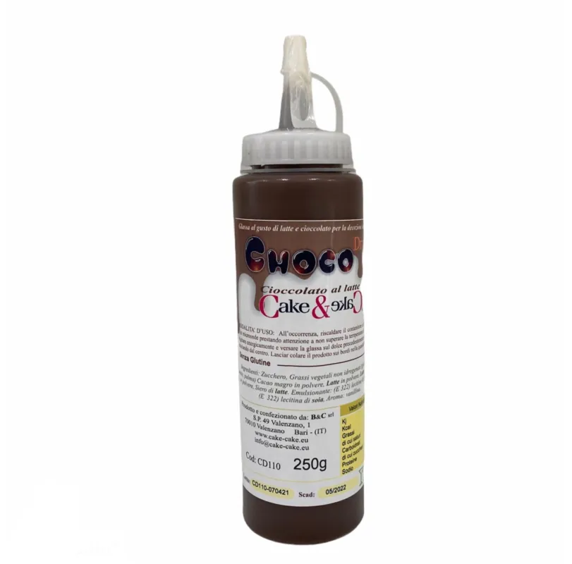 Ordina Subito Cake&Cake - Topping Cioccolato al Latte per Torte Choco drip marrone gr 250