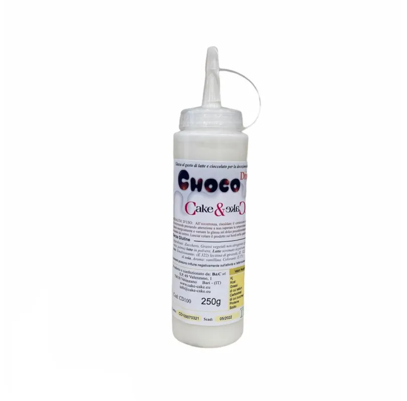 Cake&cake - Topping Cioccolato Per Torte Choco Drip Bianco gr 250 Offerta Del Giorno