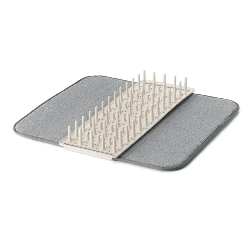 Nuova Collezione Guzzini - Scolapiatti con tappetino dry&safe Tierra ‘Made for Nature‘ Bianco Latte