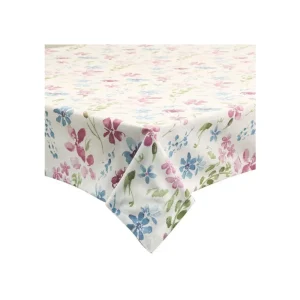 Tognana - Tovaglia in cotone riciclato azzurro 140 cm linea Alma Prezzo Ridotto