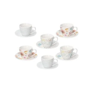Occasione Imperdibile Tognana - Set 6 Tazzine da caffè con piattino linea Iris