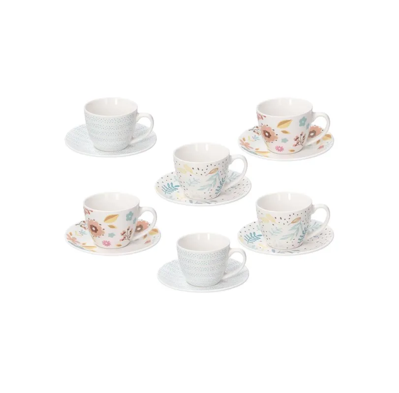 Occasione Imperdibile Tognana - Set 6 Tazzine da caffè con piattino linea Iris