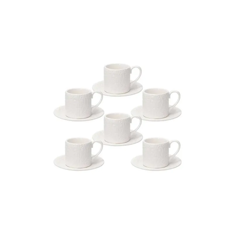 Tognana - Set 6 Tazzine da caffè con piattino linea Copenaghen Professionale