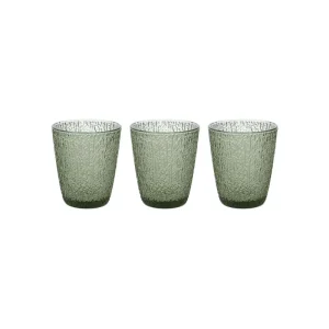 Subito Disponibile Tognana - Set 3 bicchieri in vetro 280 ml linea Davor verde