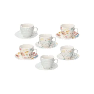Tognana - Set 6 Tazzine da tè con piattino linea Iris Soddisfatti O Rimborsati