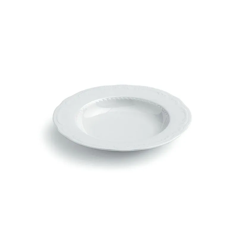 Tognana - Piatto fondo in porcellana 23 cm bianco linea Wienna Pagamento Sicuro