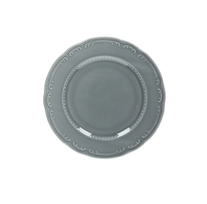 Tognana - Piatto piano in porcellana 28 cm grigio linea Wienna Offerta