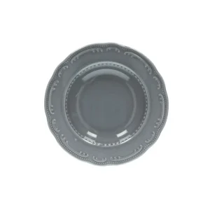 Tognana - Piatto fondo in porcellana 23 cm grigio linea Wienna Nuovo Arrivo